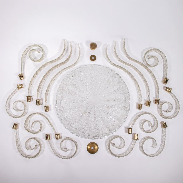 Important 1940s Medusa Murano Chandelier Attributed to Ercole Barovier For Sale - Image 18 of 18