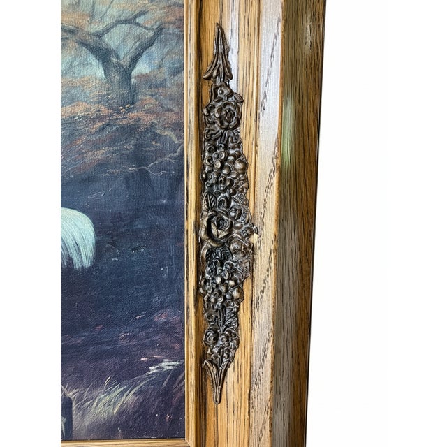 Wood Mid 20th Century Thomas Tyrwhitt-Drake, Master of the Bicester and Warden Hillfoxhounds Reproduction Paining With Ornate Wood Frame For Sale - Image 7 of 15