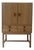 Kurt Ostervig Oak Cabinet With Leather Pulls For Sale