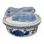 1980s Blue and White Rabbit Covered Tureen For Sale