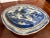 Chinese Antique Chinese Export-Style Canton Blue & White Covered Dishes- a Pair For Sale - Image 3 of 8