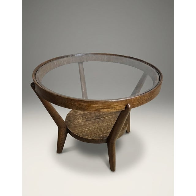 Round Coffee Table by Karel Koželka & Antonín Kropáček, Former Czechoslovakia, 1944 For Sale - Image 6 of 8