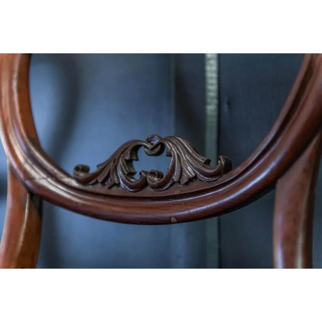 19th Century English Upholstered Chairs in Rosewood, Set of 6 For Sale - Image 5 of 10