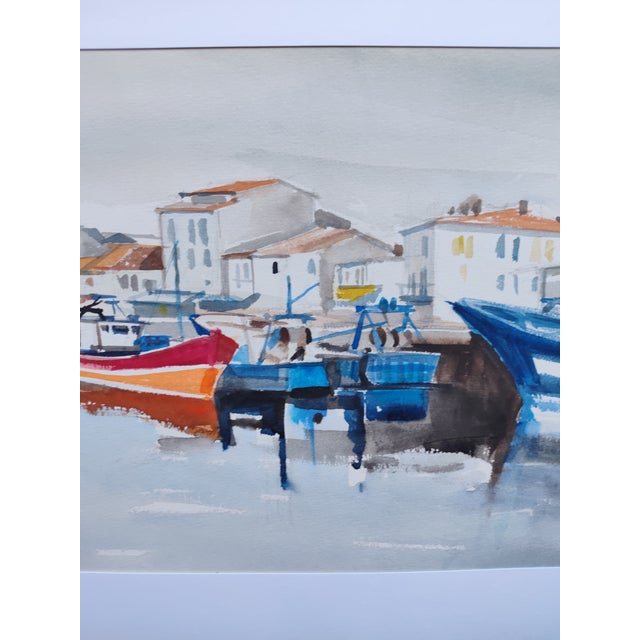 Michel Roubille, L'Ile d'Yeu, 1988, Watercolor For Sale - Image 6 of 6