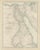 Antique Map of Egypt by Johnston, 1909 For Sale