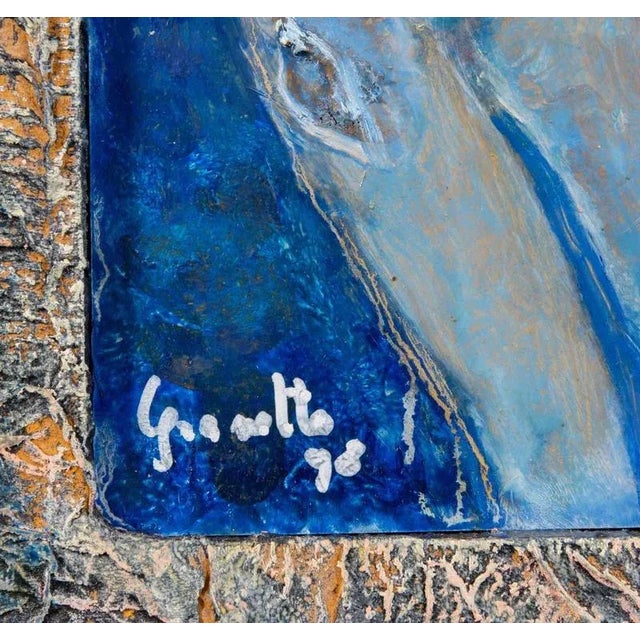 Luigi Granetto, For a Crumbled Table, Oil on Paper, 1998, Framed For Sale - Image 4 of 5