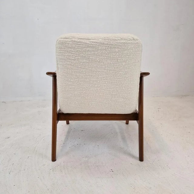 Wood Teak Armchair by Louis Van Teeffelen for Wébé, 1960s For Sale - Image 7 of 13
