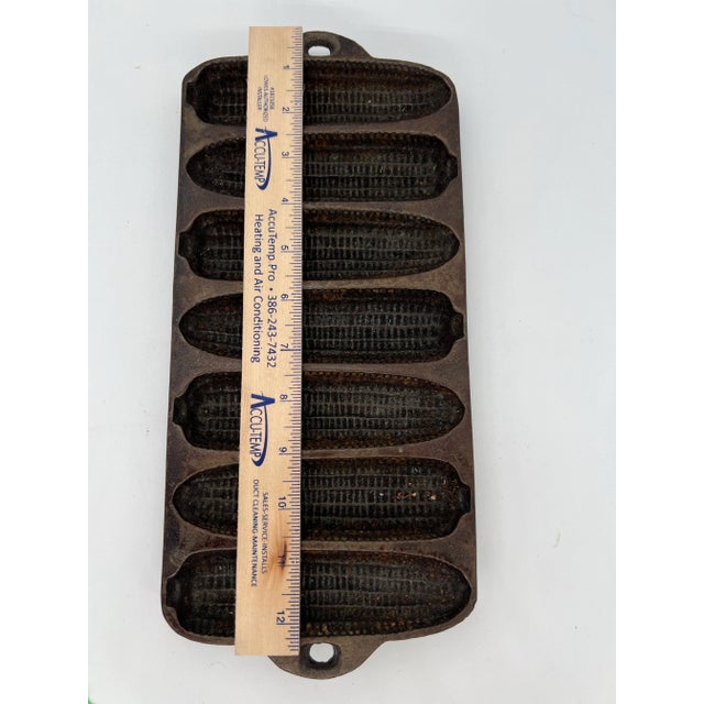 Metal Vintage Cast Iron Wagner Ware Cornbread Pans For Sale - Image 7 of 7