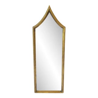 Italian Wall Mirror With Gold Giltwood Frame Hall Foyer Vanity For Sale