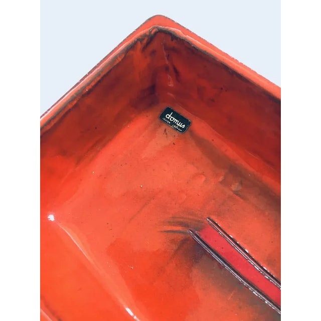 1960s Art Pottery Studio Handmade Dish by Tieberghien, Belgium, 1960s For Sale - Image 5 of 13