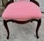Antique Walnut Pink Round Back Victorian Style Parlor/Boudior Chair For Sale - Image 10 of 13