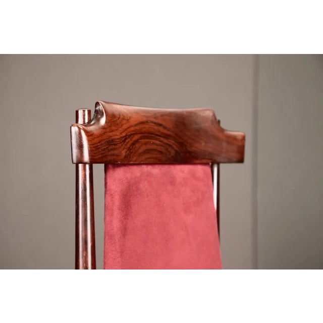 Sergio Rodrigues Set of 6 Brazilian Modern Dining Chairs in Rosewood, 1950s For Sale - Image 12 of 18