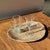 Beige Large Oval Beige Petrified Wood Trinket Tray, 1980s For Sale - Image 8 of 9