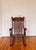 Victorian Victorian Pressback Oak Rocking Chair With Carved Crest & Turned Spindles For Sale - Image 3 of 6