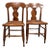 Pair of Antique Tiger Maple Chairs For Sale