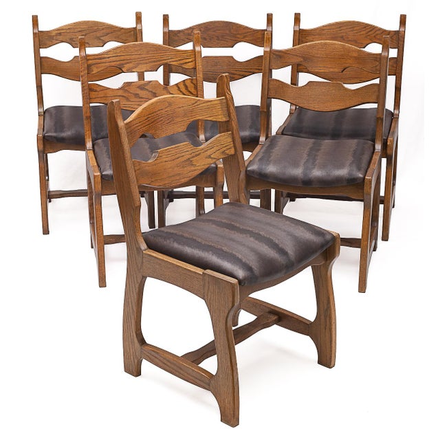 Chairs by Guillerme and Chambron, 1950s, Set of 6 For Sale - Image 11 of 11