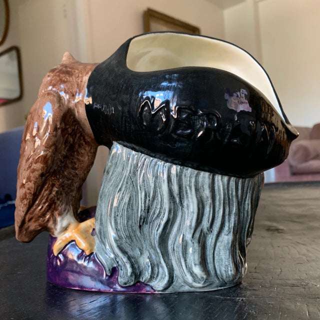 Brown Mid-20th Century Large Merlin the Magician Toby Mug For Sale - Image 8 of 13