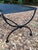 Onyx Vintage Salterini Style Curved Wrought Iron Garden Bench, Restored For Sale - Image 8 of 10