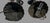 1930s Pair Antique Art Deco 2 Light Ceiling Fixtures Amber Glass Slip Shades 1930s For Sale - Image 5 of 12