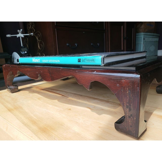 Mid 20th Century Mid-Century Chinese Solid Rosewood Low Kang Table / Tabletop Riser For Sale - Image 5 of 5