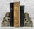 Original Early 20th Century Chinese Soapstone Foo Dog Bookends Solid Natural Soapstone with Wonderful Mottled Graining...