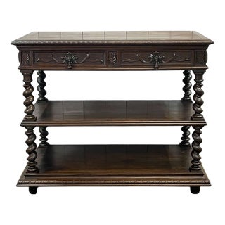 Late 19th Century Henry II Serving Table in Oak For Sale