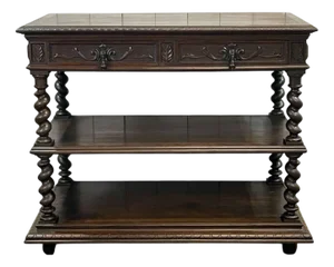 Late 19th Century Henry II Serving Table in Oak