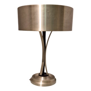 Adjustable Satin Glass Table Lamp with Aluminum Structure by Oscar Torlasco for Lumi, 1960s For Sale