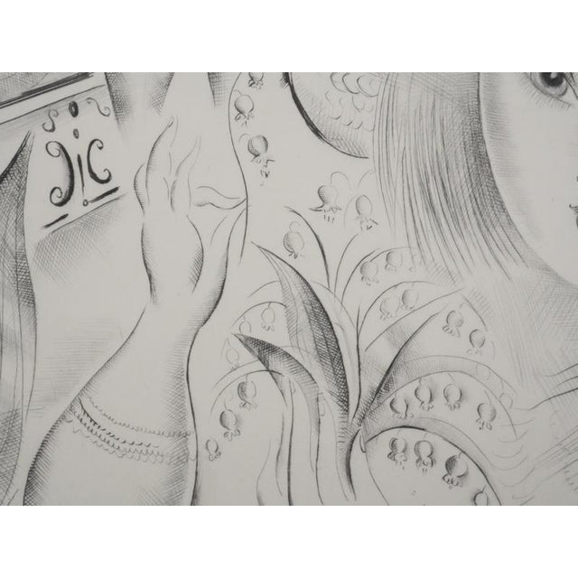 Mily Possoz, Lily of the Valley, Original Signed Engraving For Sale - Image 6 of 11
