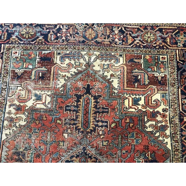 1920s 1920s Antique 6'x9' Distressed Heriz Area Rug For Sale - Image 5 of 9