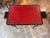Wood 19th Century Ebonized Side Table With Red Leather Top For Sale - Image 7 of 9