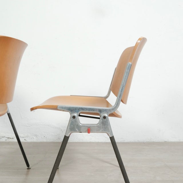DSC Axis 106 Chairs by Giancarlo Piretti for Castelli, 1970s, Set of 4 For Sale - Image 9 of 18