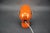 Gold Orange Metal and Chrome Lamp by Stanislav Indra, Former Czechoslovakia, 1970s For Sale - Image 8 of 9