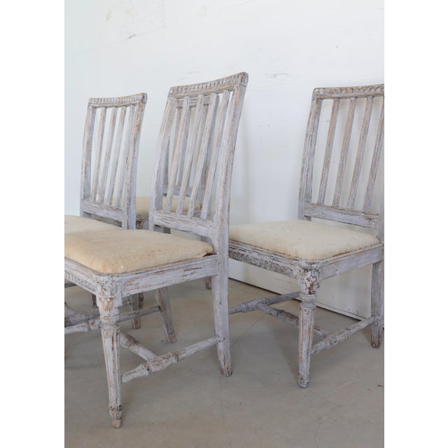 18th Swedish Gustavian Chairs - Set of 6 For Sale - Image 10 of 12
