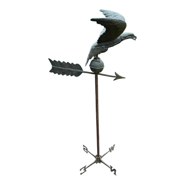 Vintage Copper Eagle Weathervane For Sale