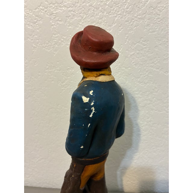 Vintage Western Cowboy Figurine Statue For Sale - Image 11 of 13