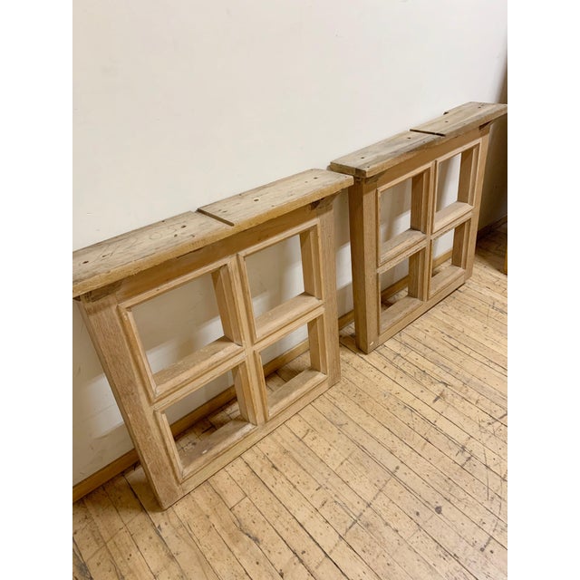 Mid-Century Modern Vintage Mid Century Modern Architectural Grid Form Dining Table For Sale - Image 3 of 6