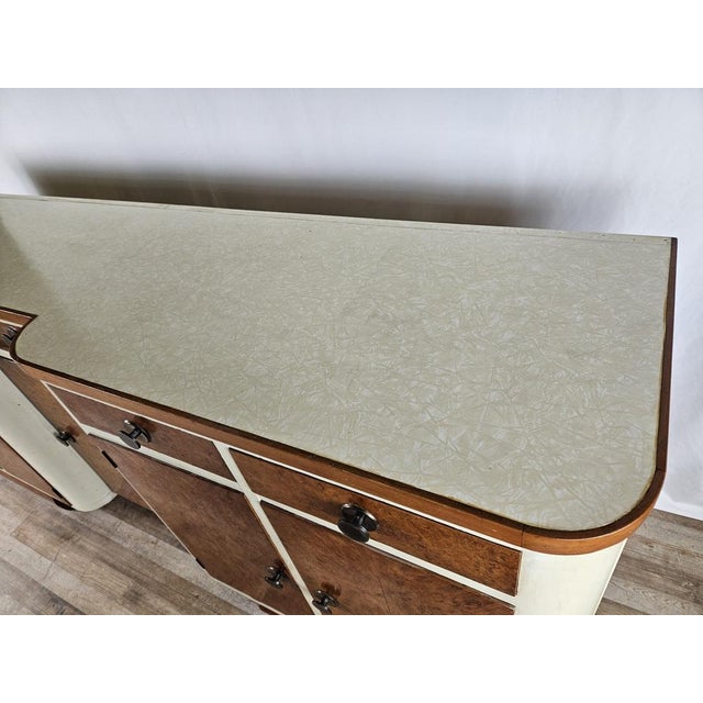 Vintage Kitchen Sideboard in Fir and Ant with Doors and Drawers, 1950 For Sale - Image 11 of 18