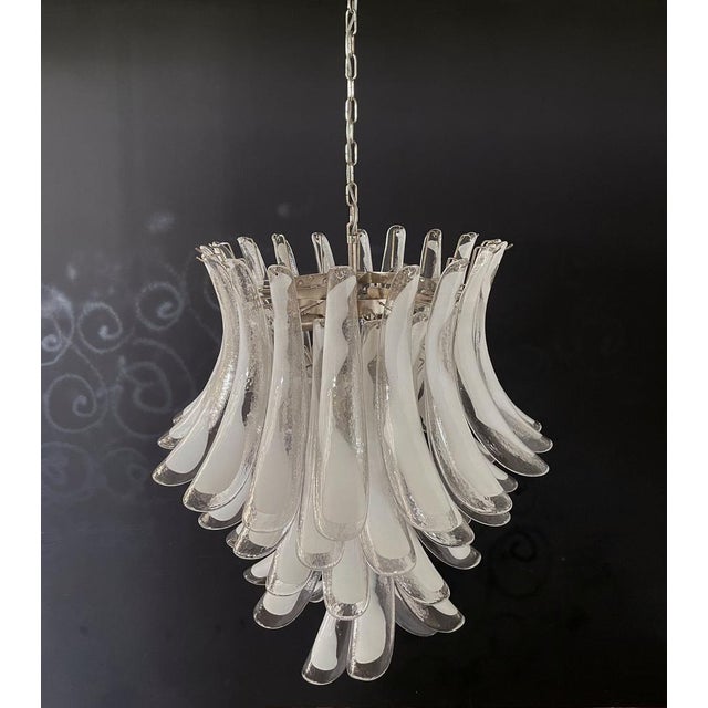Vintage Italian Murano Chandelier in the style of Mazzega, 1990s For Sale - Image 17 of 18