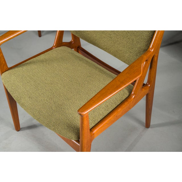 Set of 6 iconic danish mid-century seats “ella” (also known as ellen variant), designed by arne vodder for vamo...
