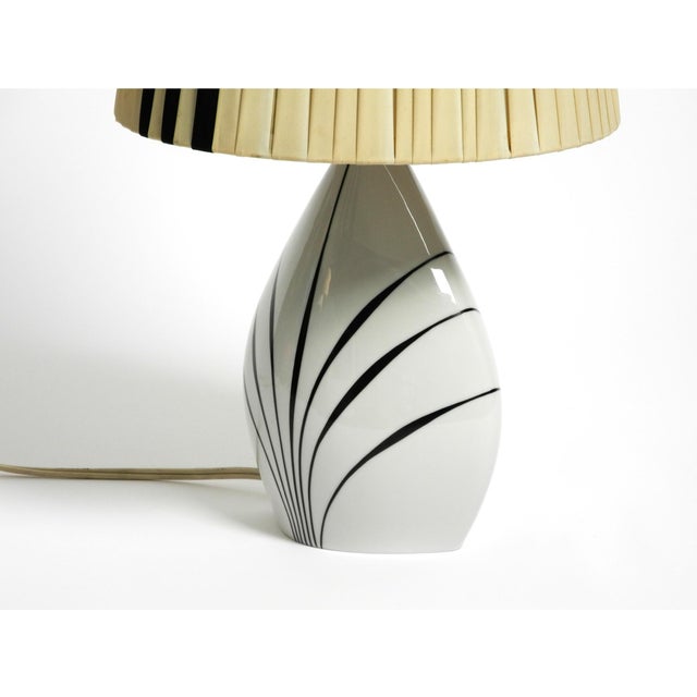 Mid-Century Table Lamp in Ceramic and with Plastic Shade by Alka Kunst, 1950s For Sale - Image 18 of 18