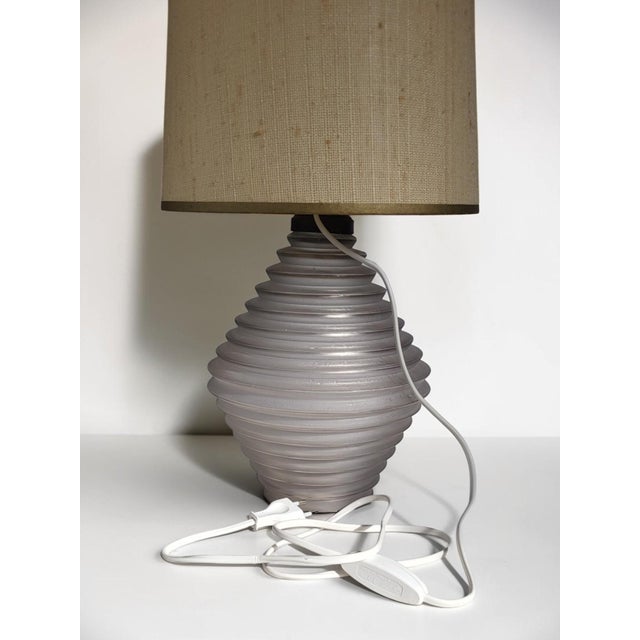 1950s Satin Glass Lamp, France, 1930s For Sale - Image 5 of 9