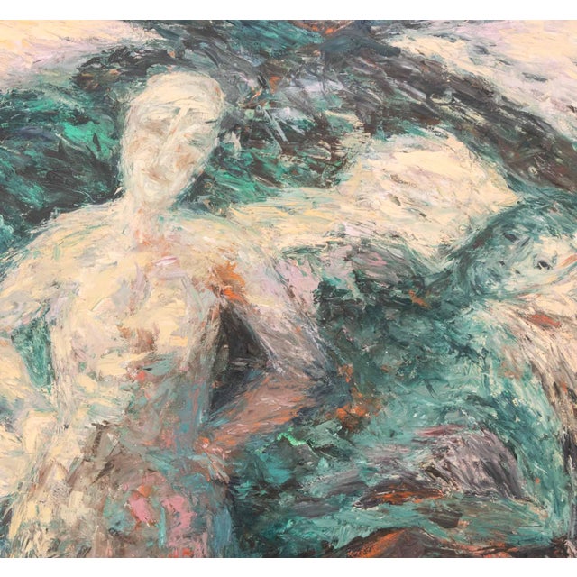 Marcia Godosky Figural Abstraction Oil on Canvas For Sale - Image 4 of 9