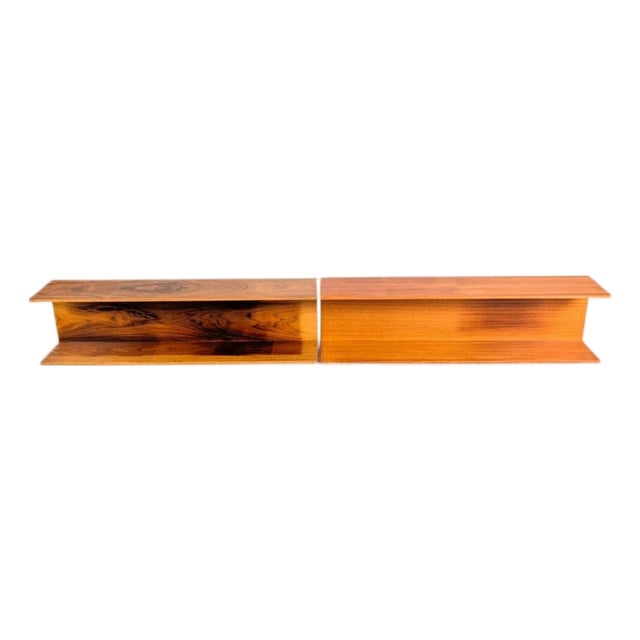 Mid-Century Wall Shelf in Teak by Wilhelm Renz For Sale