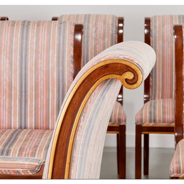 1970s 8 Baltic Empire Mahogany Dining Chairs 20th Century For Sale - Image 5 of 8