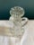 Art Deco Vintage Cut Glass Starburst Cruet With Stopper For Sale - Image 3 of 6