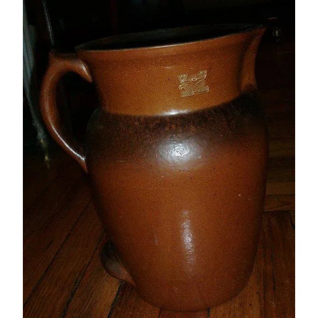 19th Century 19th Century U.S. Stoneware Company Batter Pitcher For Sale - Image 5 of 7