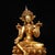 Vintage Gilt Bronze Green Tara Statue Buddhist Deity Sculpture 8.3" For Sale - Image 4 of 9