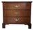 Biggs of Richmond Chippendale Mahogany Bachelor’s Chest With Brass Hardware For Sale