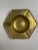 Mid-Century Modern Vintage Hollywood Regency Hexagon Soild Brass Catchall/Ashtray, a Pair For Sale - Image 3 of 10